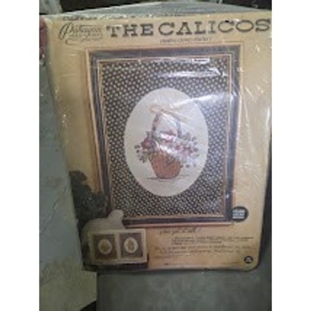 Paragon Needlecraft The Calicos Crewel Embroidery Kit 0659 Flower Basket Vintage